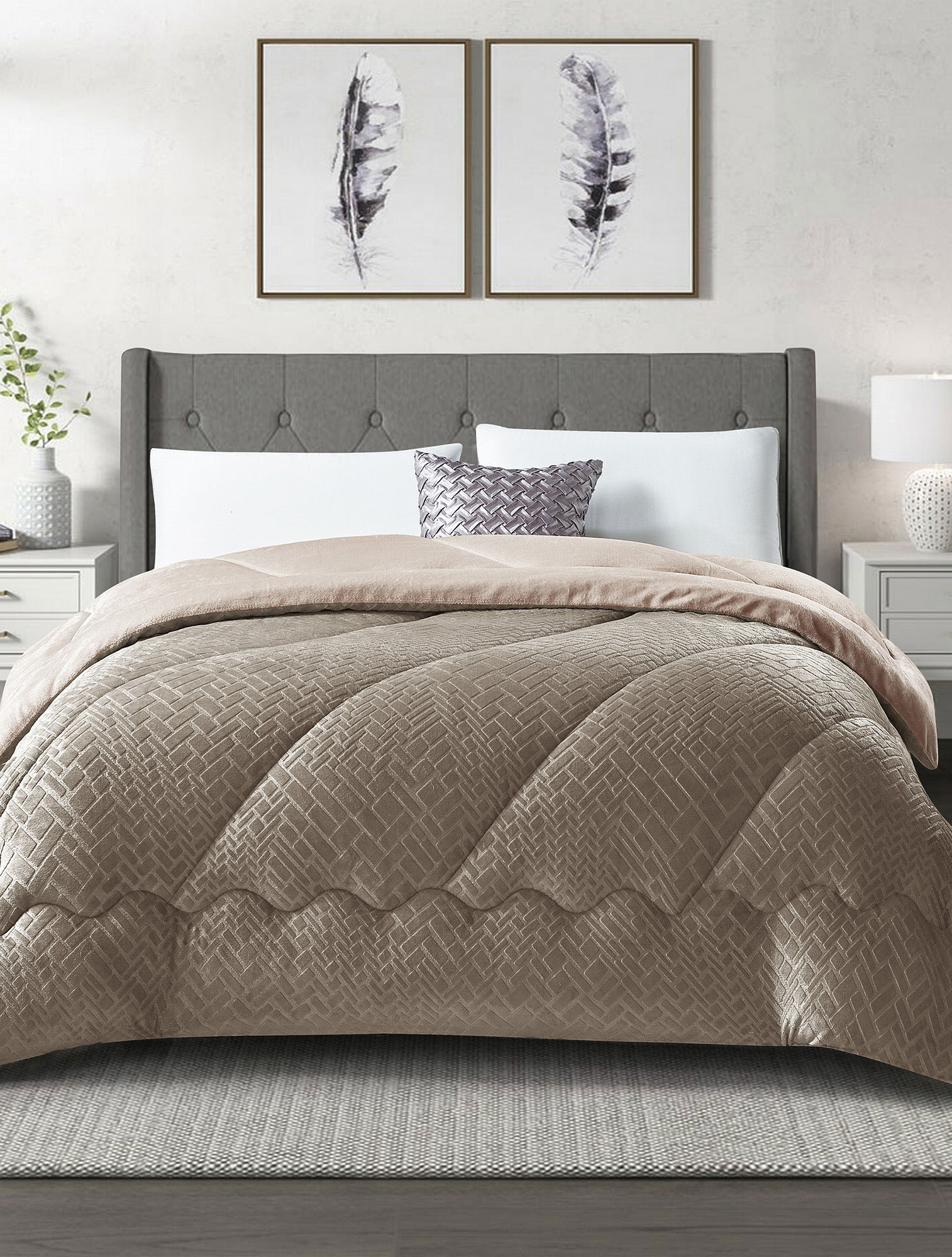 Κουβερτοπάπλωμα BLANKORO CREAM MADI