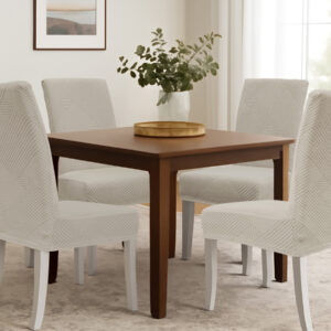 Ελαστικά καλύμματα τραπεζαρίας EARTHLINE BEIGE MADI