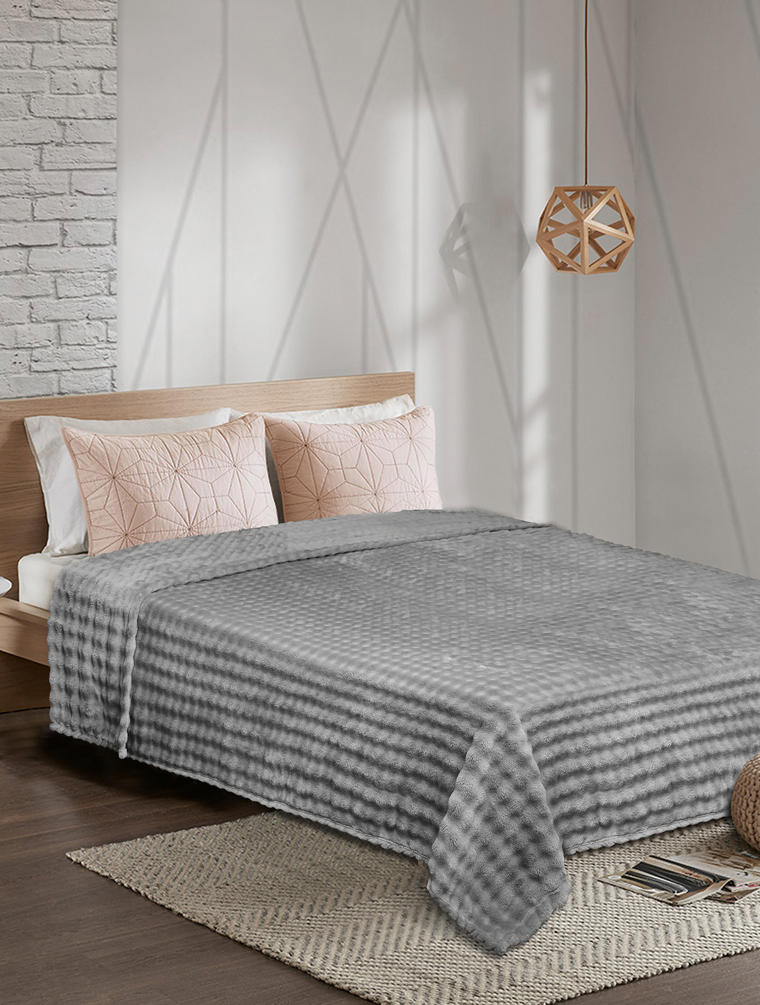 Κουβέρτα Fleece PUFFELLA GREY MADI