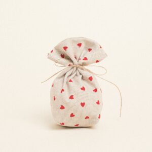 Beauty Home ΠΟΥΓΚΙ ΜΕ ΒΑΣΗ 8 x 12 cm ΜΙΚΡΕΣ ΚΟΚΚΙΝΕΣ ΚΑΡΔΙΕΣ