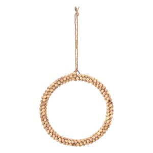 Beauty Home Ξύλινο Στεφάνι  με Χάντρες 15 cm