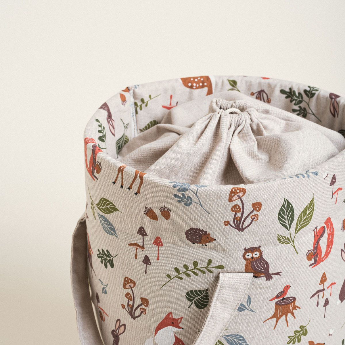 Beauty Home ΣΑΚΟΣ ΚΥΛΙΝΔΡΟΣ 43 x 30 cm FOREST WOOD ANIMALS - Image 4