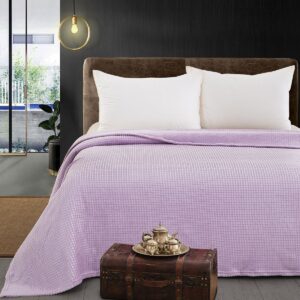 Beauty Home Κουβέρτα μονόχρωμη υπέρδιπλη Fleece Art 11553 220×240 Λιλά