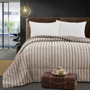 Beauty Home Κουβερτοπάπλωμα υπέρδιπλο Art 12521 220×240 Μπεζ