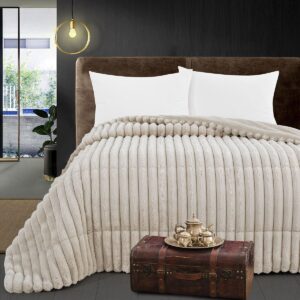 Beauty Home Κουβερτοπάπλωμα υπέρδιπλο Art 12523 220×240 Εκρού