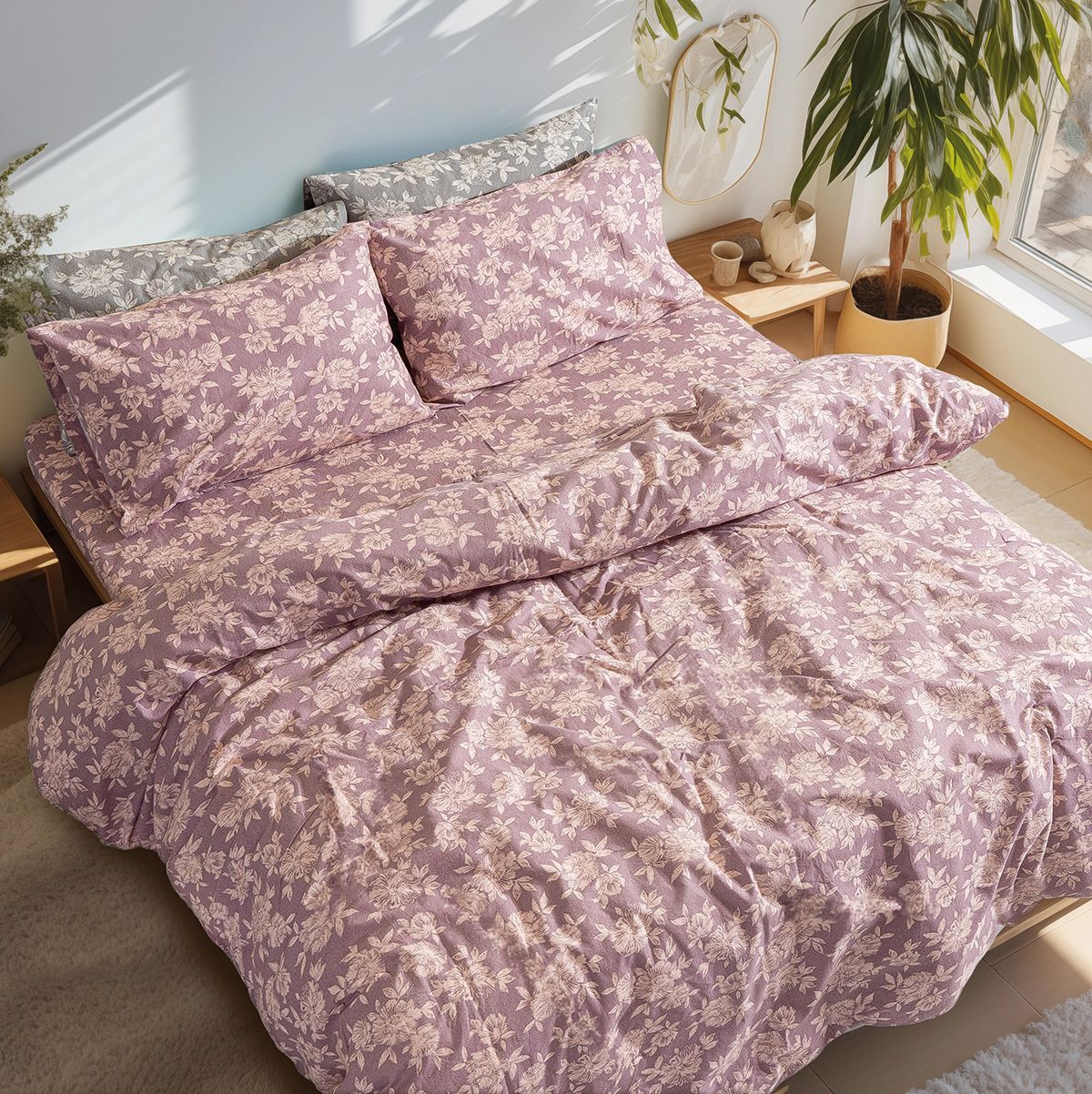 Beauty Home Σετ σεντόνια φανελένια μονά Muscat Art 12635 170x260 Σάπιο Μήλο