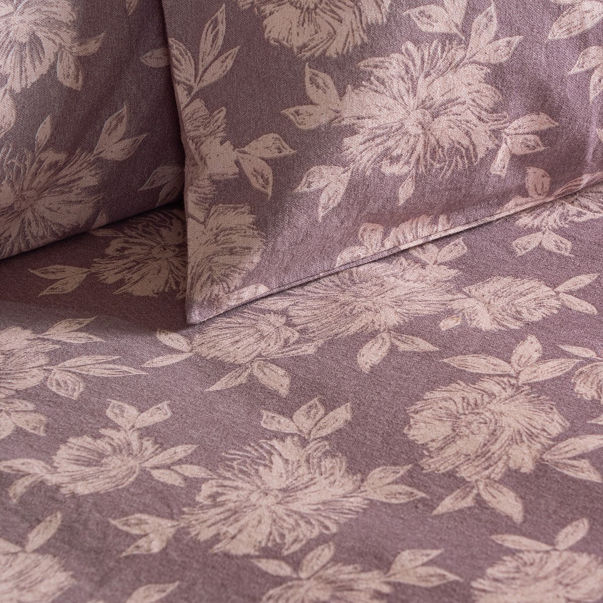 Beauty Home Σετ σεντόνια φανελένια μονά Muscat Art 12635 170x260 Σάπιο Μήλο - Image 3