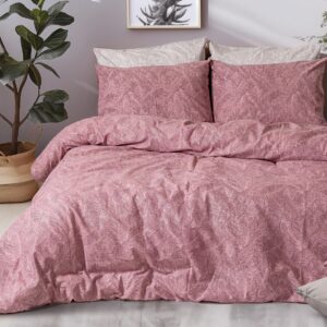 Beauty Home Σετ σεντόνια φανελένια King Size Crimson Art 12638 270×260 Σάπιο Μήλο