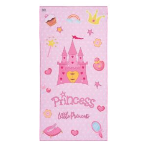 Beauty Home Πετσέτα θαλάσσης διπλής όψης παιδική Microfiber Αrt 2265 Ροζ
