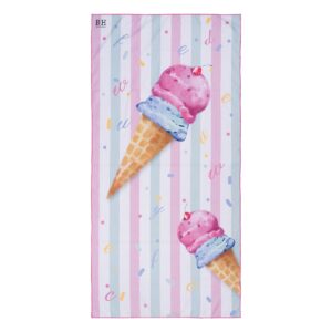 Beauty Home Πετσέτα θαλάσσης διπλής όψης παιδική Microfiber Αrt 2267 Ροζ