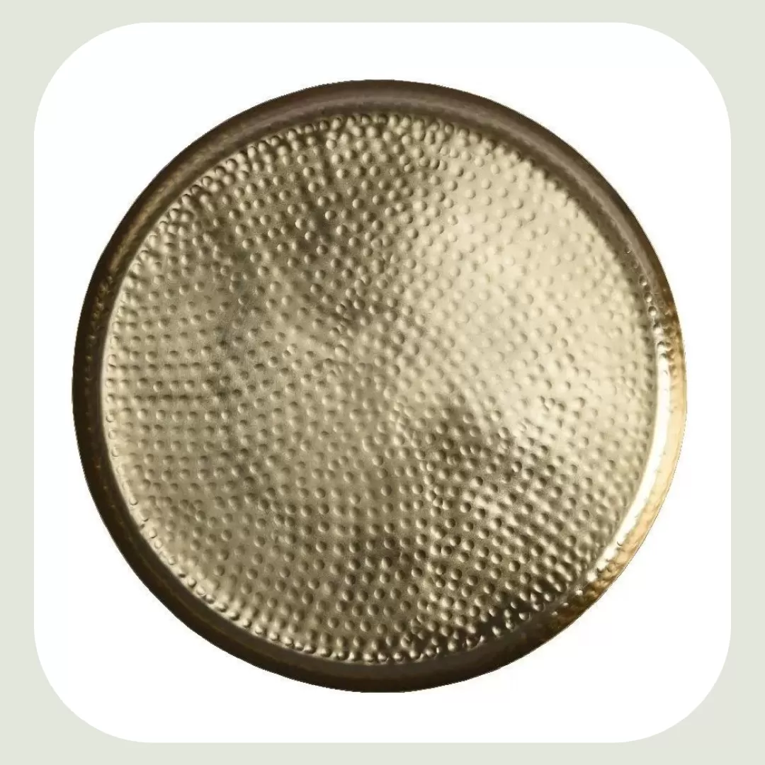 ΔΙΣΚΟΣ ΜΕΤΑΛΛΙΚΟΣ ΧΡΥΣΟΣ 26 cm Beauty Home - Image 2