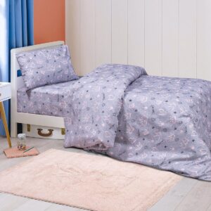 Beauty Home Σετ πάπλωμα μονό Queen Art 6215 160×240 Μωβ