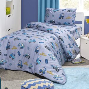 Beauty Home Σετ πάπλωμα μονό Tracker Art 6217 160×240 Γκρι