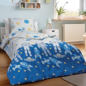 Beauty Home Σετ πάπλωμα μονό Luke Art 6235 160×240 Μπλε