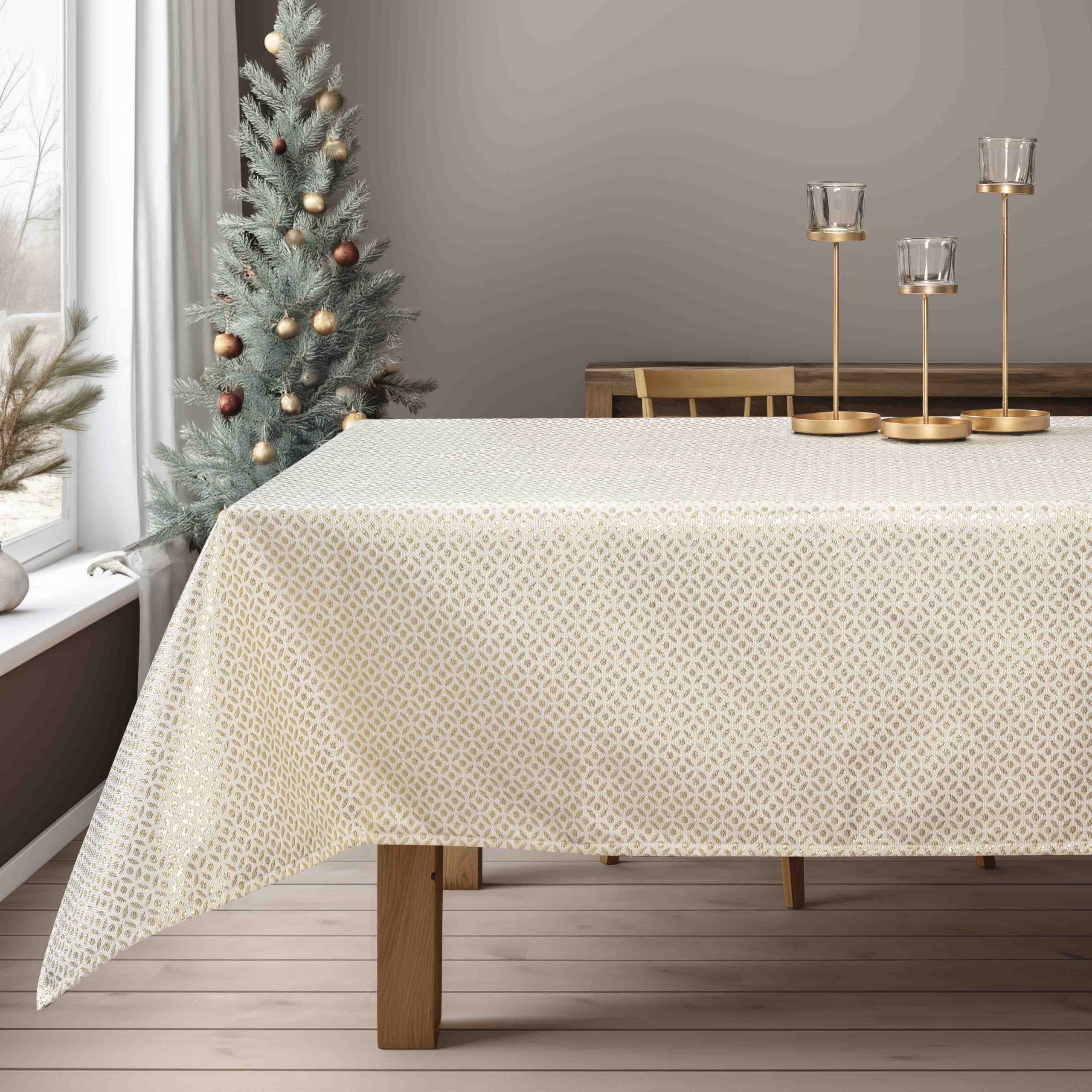 ΤΡΑΠΕΖΟΜΑΝΤΗΛΟ ΖΑΚΑΡ ΕΚΡΟΥ- ΧΡΥΣΟ Beauty Home - Image 2