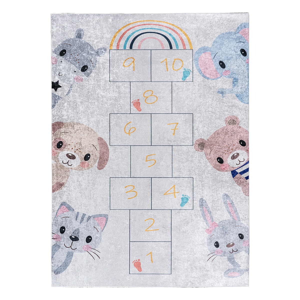 Beauty Home Χαλί παιδικό Fun Art 9597 160x230 Γκρι