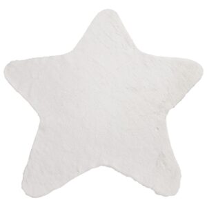 Beauty Home Πατάκι Rabbit Art 9640 Αστέρι 100×100 Λευκό