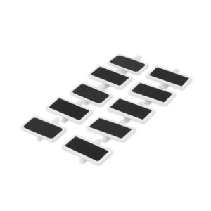 Beauty Home 10 Κλιπ Πίνακες Κιμωλίας – Λευκό Ξύλο 4,1×2,2 cm